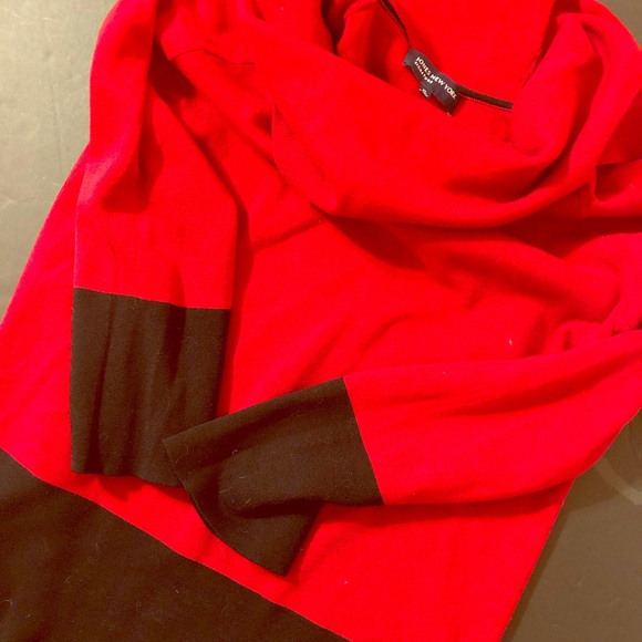 Red & black Jones NY Signature sweater - Picture 2 of 6